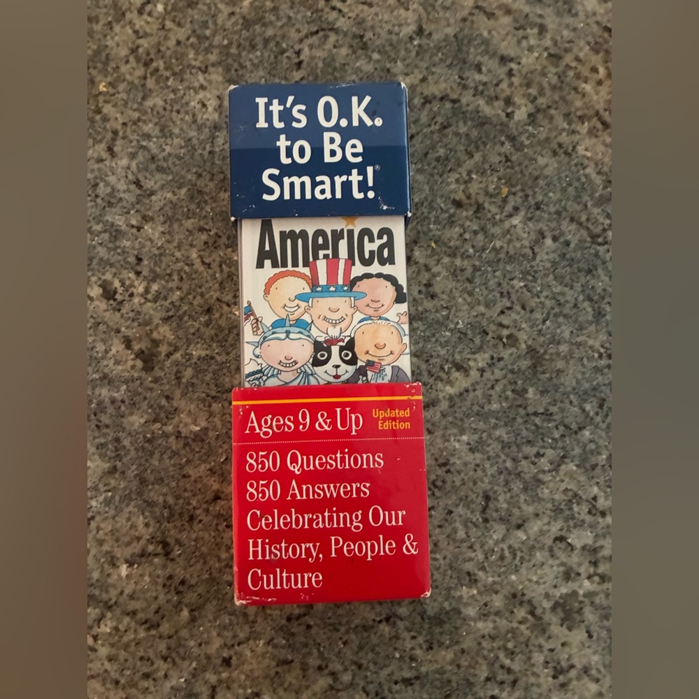 850 Questions/Answers America Trivia Card Game